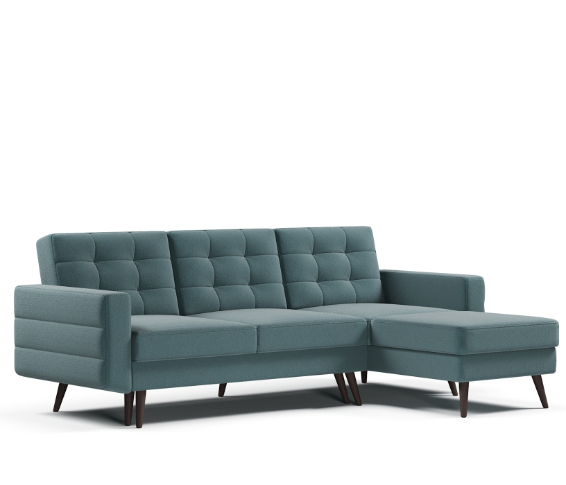 Диваны угловые, Диван-кровать угловой Сидней еврокнижка,велюр