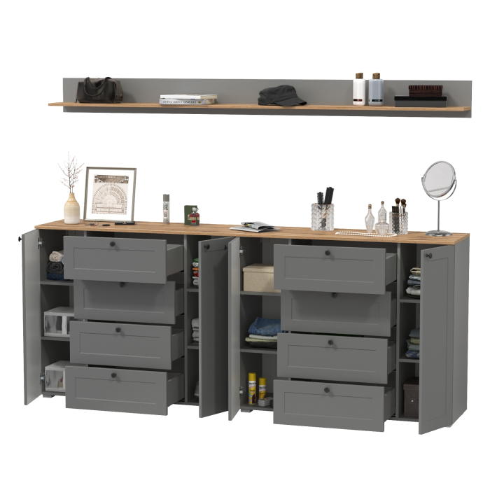 Прихожие, Комплект мебели Остин из двух комодов 16.221 и открытых полок