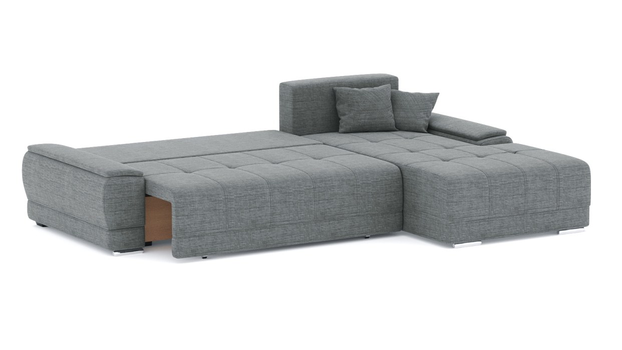 Диваны угловые в гостиную, Диван-кровать угловой Нордвикс ПБ, рогожка