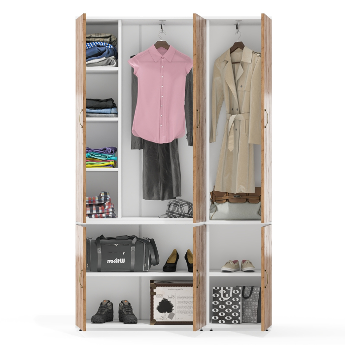 Шкафы распашные, Набор шкафов Лидер-8 из пенала 21Б и шкафа 20Б