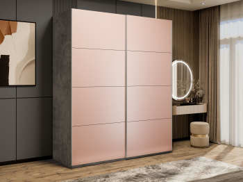 Шкаф-купе Эста 2-х дверный Стекла пудра/Доводчик 200х66х240