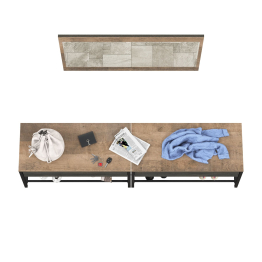 Две тумбы для обуви с сиденьем и зеркалом Трувор