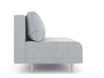 Диван прямой нераскладной Милли мини 2-х  местный без подлокотников, рогожка Люкс