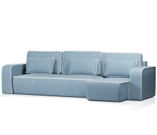 Диваны угловые в гостиную, Диван-кровать угловой Линда еврокнижка,велюр