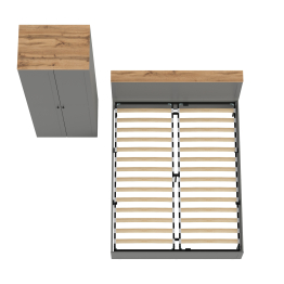 Шкаф-комод для одежды Остин и кровать с ортопедическим основанием 1600