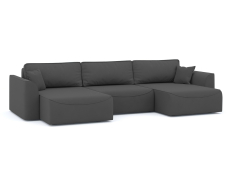 Диваны угловые в гостиную, Диван-кровать П-образный Рафаэль еврокнижка НПБ, велюр