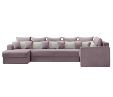 Диваны угловые в гостиную, Диван модульный со спальным местом Мэдисон П-образный