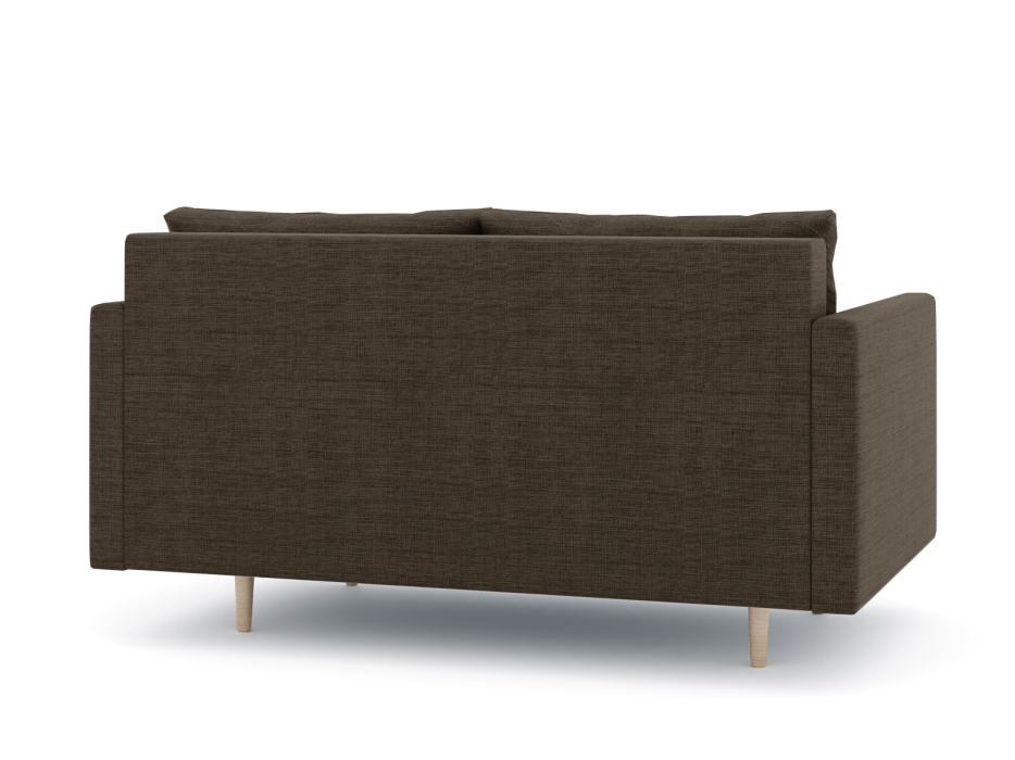 Диваны прямые кухонные, Диван прямой нераскладной Милли мини 2-х  местный с подлокотниками, рогожка Люкс