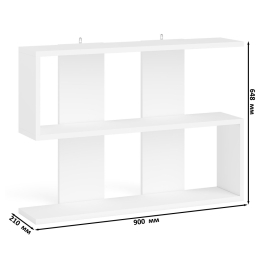 Компьютерный стол МС-1 левый с широким комодом МК1380-6 и полкой Мори 900