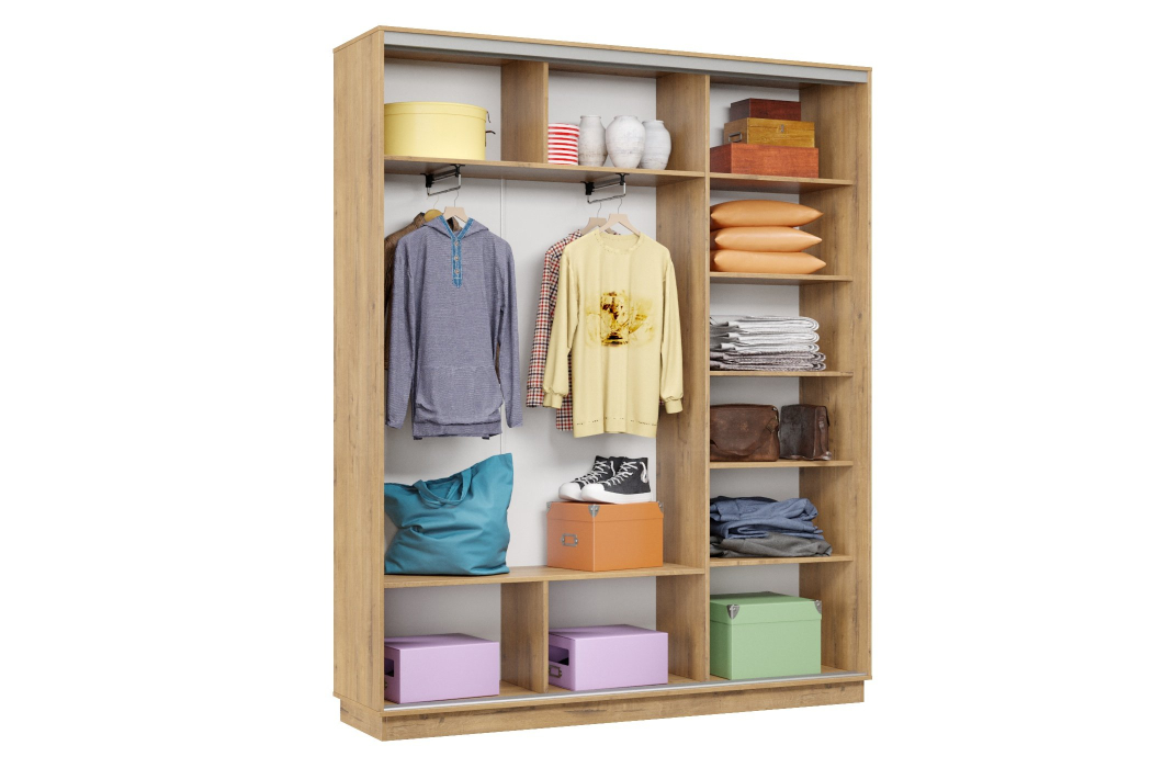 Шкафы-купе 3-х дверные, Шкаф-купе Премьер Лайт 23 (11;11;11) трехдверный