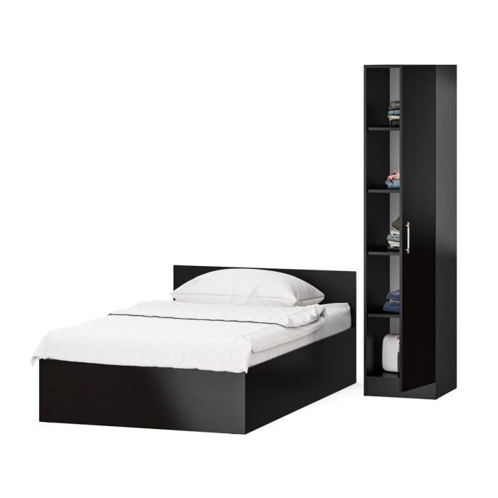 Спальные гарнитуры, Кровать односпальная 1200 с пеналом Стандарт