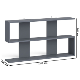 Компьютерный стол МС-2 с верхней полкой и пеналом для вещей Мори
