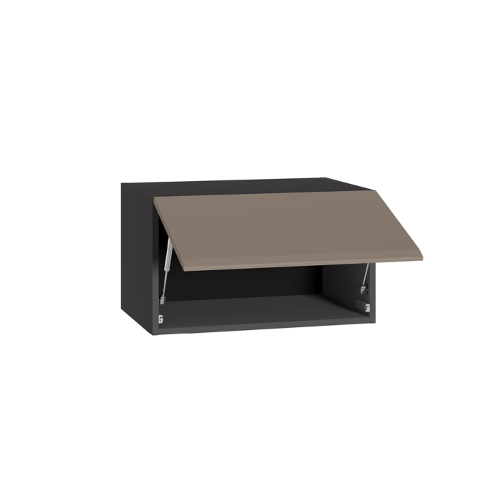 Шкафы распашные, Шкаф навесной Сидней 16.314.05, антрацит, веллюто капучино