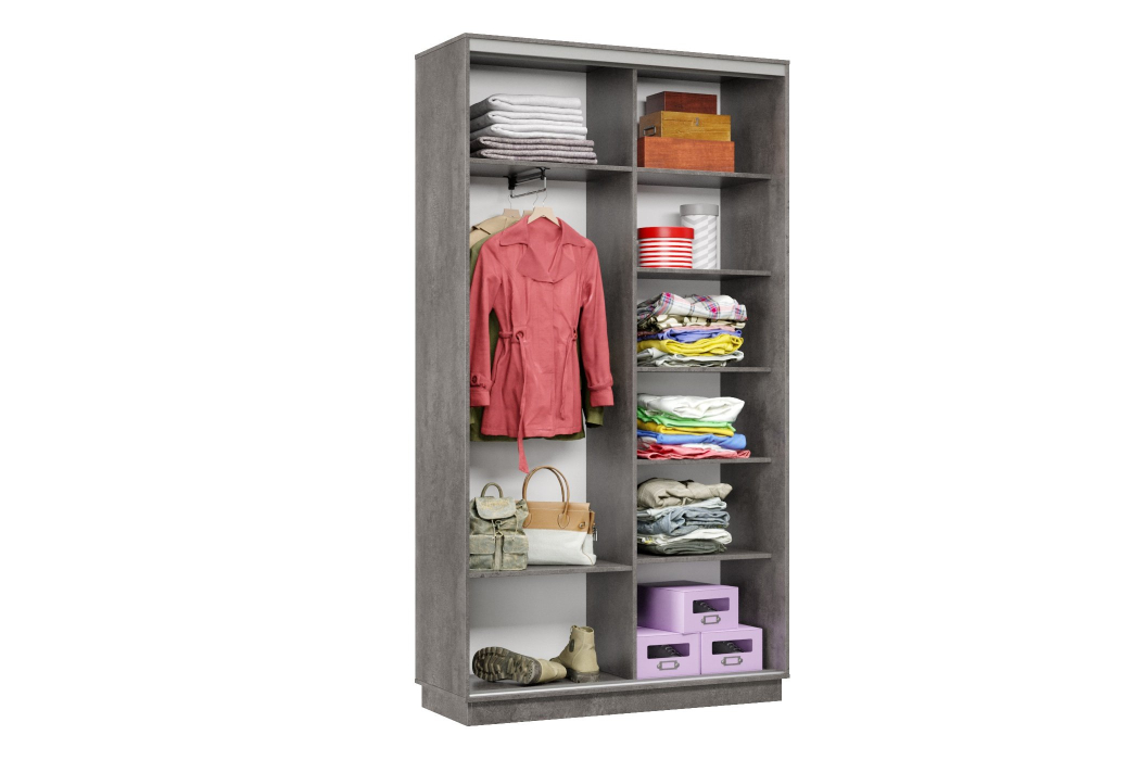 Шкафы-купе, Шкаф-купе Премьер Лайт 03 (05;05) двухдверный