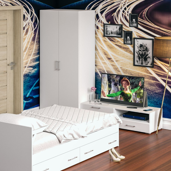 Спальные гарнитуры, Спальня Стандарт № 3 с кроватью 1200 с ящиками