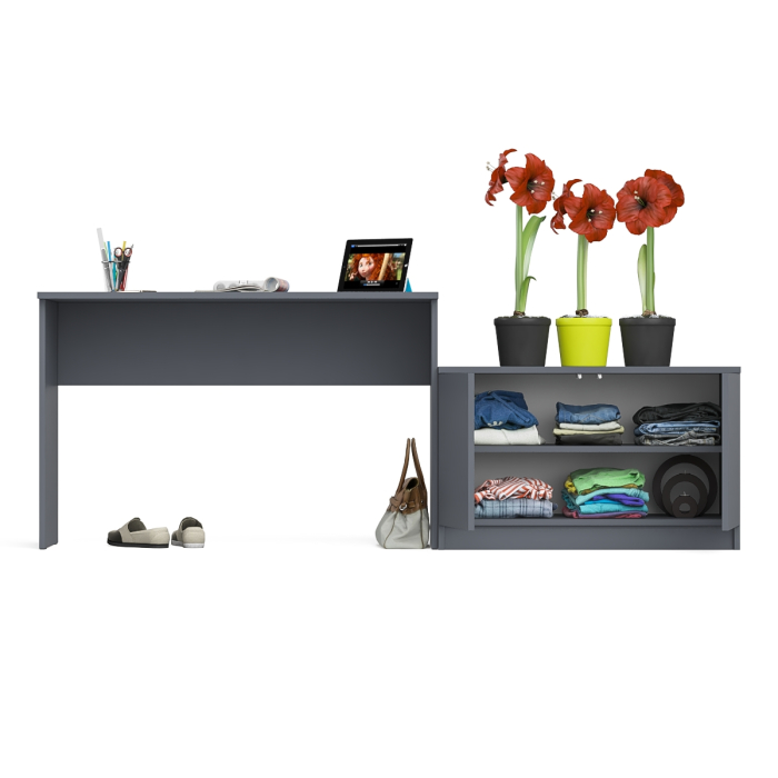 Прямые компьютерные столы, Стол письменный 1200 Мори с тумбой с дверками