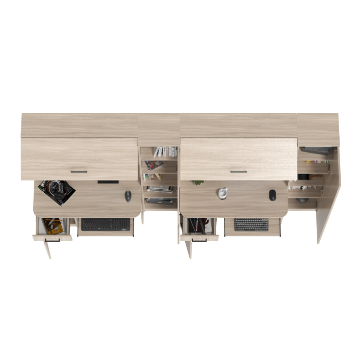 Прямые компьютерные столы, Компьютерные столы для двоих детей Aльфа