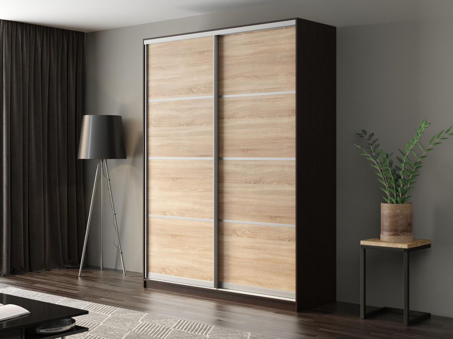 Шкафы-купе, Шкаф-купе Айсберг 190 ВЕНГЕ (сонома/глухой)