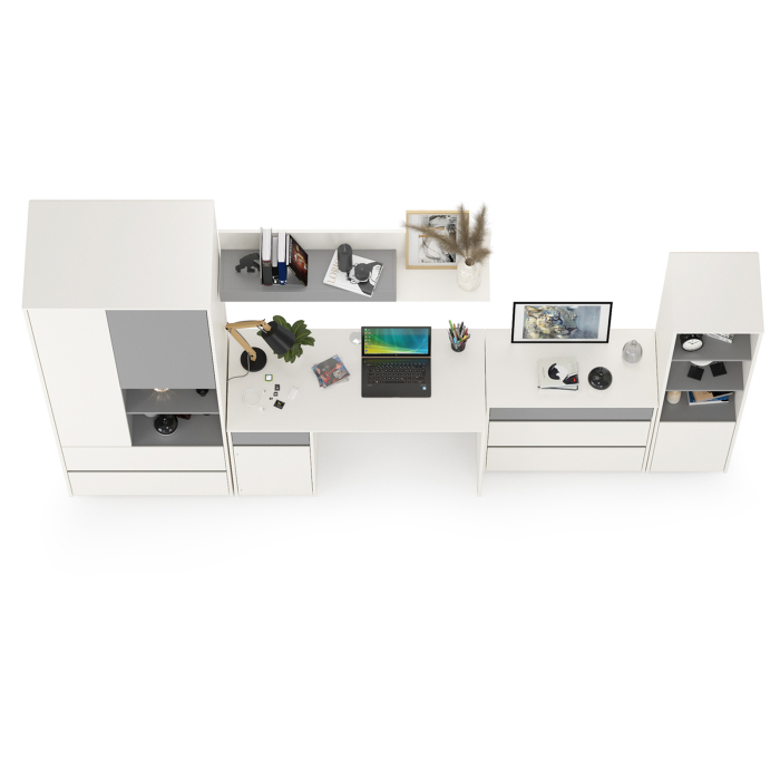 Для девочек, Полный набор мебели в молодёжную комнату Торонто № 01