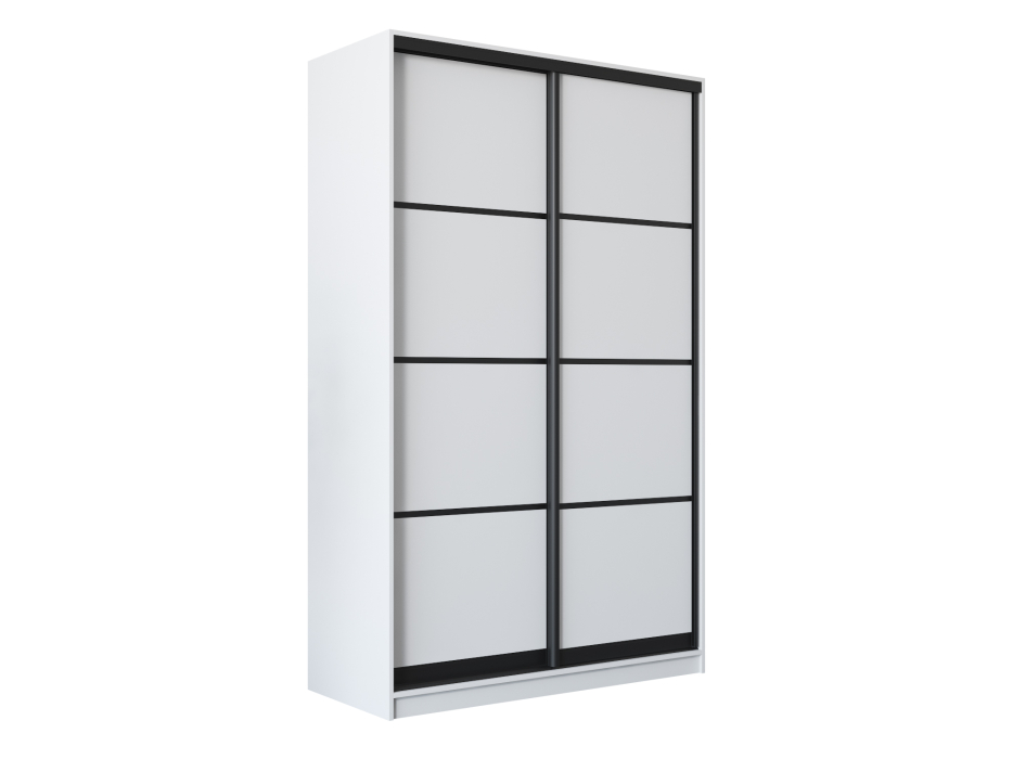 Шкафы-купе 2-х дверные, Шкаф купе 2-х дверный Амстердам 140 (белый/глухой)