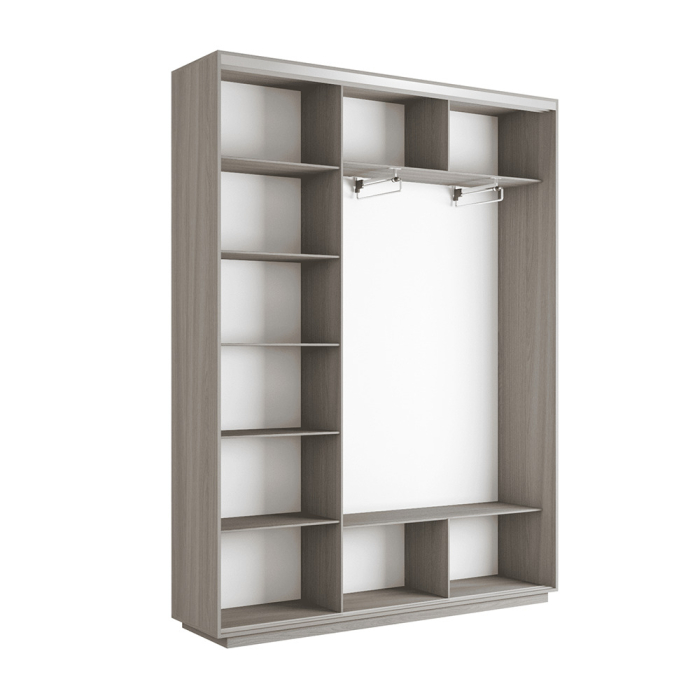 Шкафы-купе 3-х дверные, Шкаф-купе Экспресс 3-х дверный Фотопечать Ленты Стекла 210х45х220