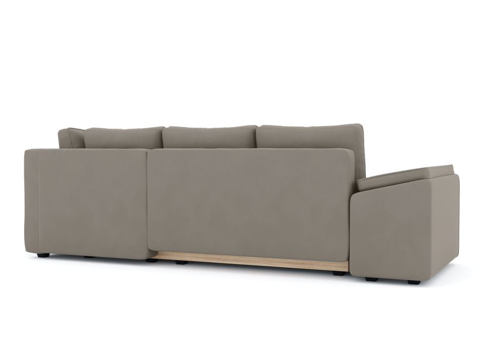 Диваны угловые в гостиную, Диван-кровать угловой Хавьер  ПБ еврокнижка, велюр