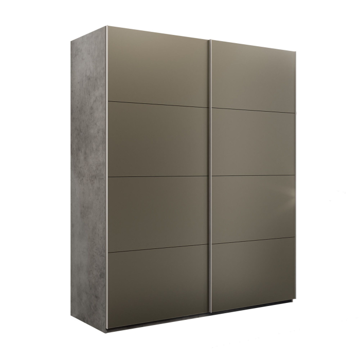 Шкафы-купе 2-х дверные, Шкаф-купе Эста 2-х дверный Стекла хаки/Доводчик 200х66х240