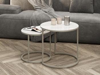 Комплект журнальных столов Sline Верона керамогранит 40/50