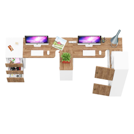 Мебель для домашнего кабинета для двоих Лидер-8