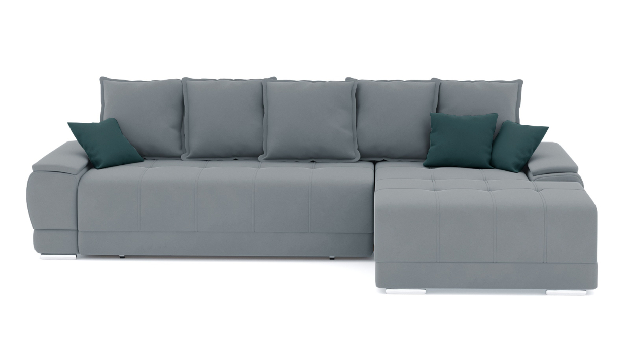 Диваны угловые в гостиную, Диван-кровать угловой Нордвикс ПБ, велюр