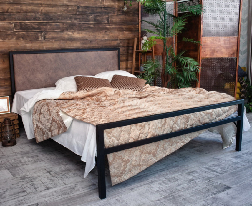 Кровати 180х200, Кровать в стиле лофт Лоренцо 1.8 (Черный)