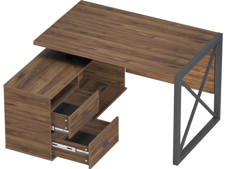 Письменные столы, Стол рабочий универсальный Калифорния Хардвиг 1200 ЛДСП