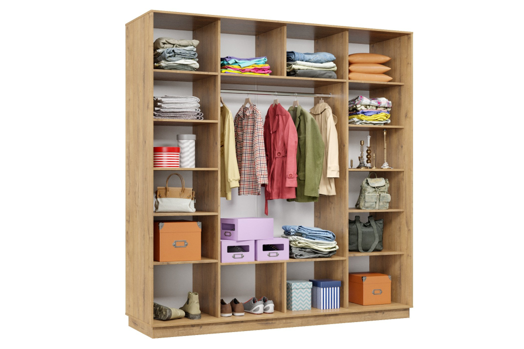 Шкафы-купе 3-х дверные, Шкаф-купе Премьер 36 (01РЧ;01РЧ;01РЧ) фасады ромб чёрный/трёхдверный/Профиль чёрный муар