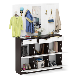 Прихожая П-6 № 6 МДФ фрезеровка прованс