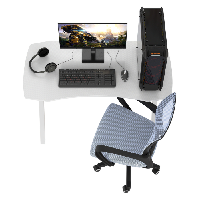 Прямые компьютерные столы, Компьютерный стол для геймера Мебель--24 GT-2310 с компьютерным креслом