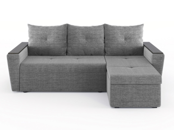 Диван-кровать угловой Дубай Майами еврокнижка трехсекционная, рогожка