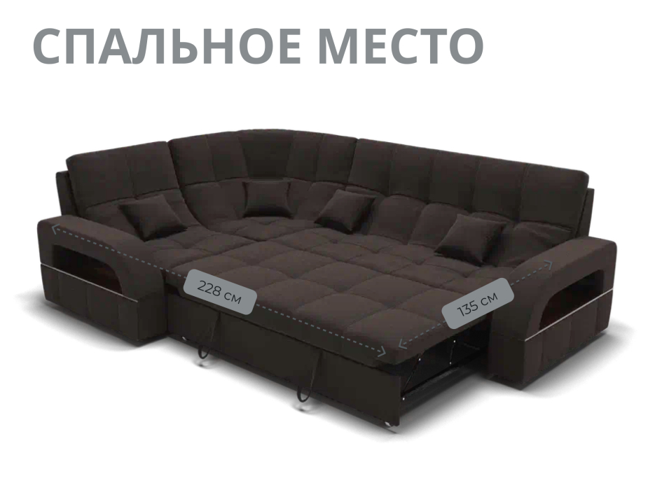 Диваны угловые в гостиную, Модульный диван Майами-3,микровелюр,антивандальная ткань,венеция