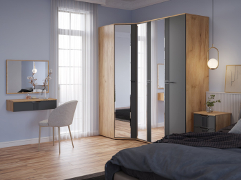 Шкаф для одежды Эмилия ЭЛ-16К комбинированный