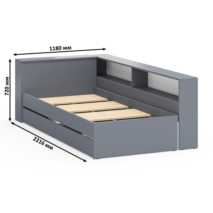 Спальные гарнитуры, Столик косметический с лампочками 110 и Ксения 900 односпальная кровать с ящиками и прикроватным блоком