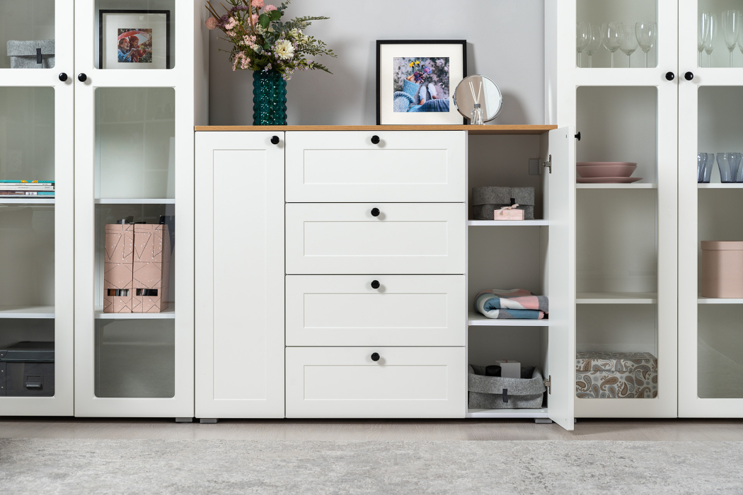 Шкафы распашные, Шкаф-витрина 2-х дверный Остин 16.394.02