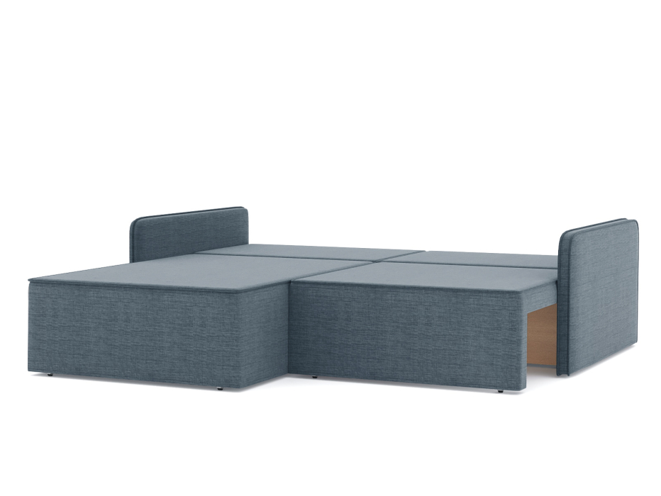 Диваны угловые в гостиную, Диван-кровать угловой еврокнижка Блюм, рогожка