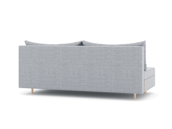 Диван-кровать еврокнижка Смайл без подлокотников, рогожка Люкс