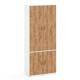 Пенал с пятью полками за дверками и пенал 21Б Лидер-8