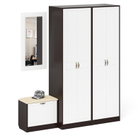 Прихожие, Прихожая П-6 компоновка № 8 МДФ фрезеровка прованс