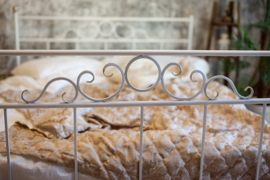 Кованая кровать Сандра1.8 с одной спинкой