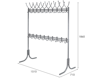 Вешалка напольная Мебелик М 12М