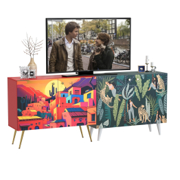 Комоды с рисунками на фасадах Либера и Кармин