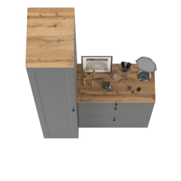 Обувница с пеналом для одежды Остин