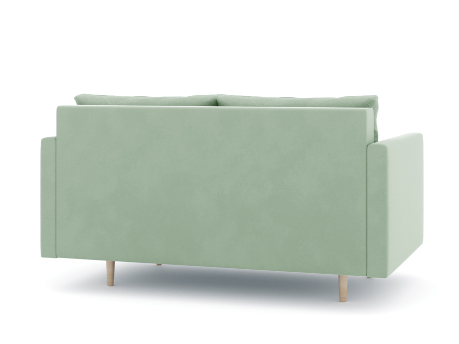 Диваны прямые кухонные, Диван прямой нераскладной Милли мини 2-х  местный с подлокотниками, велюр