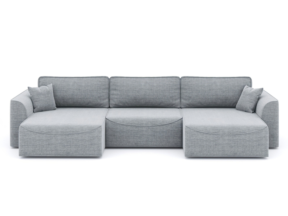 Диваны угловые в гостиную, Диван-кровать П-образный Рафаэль еврокнижка НПБ, рогожка Люкс